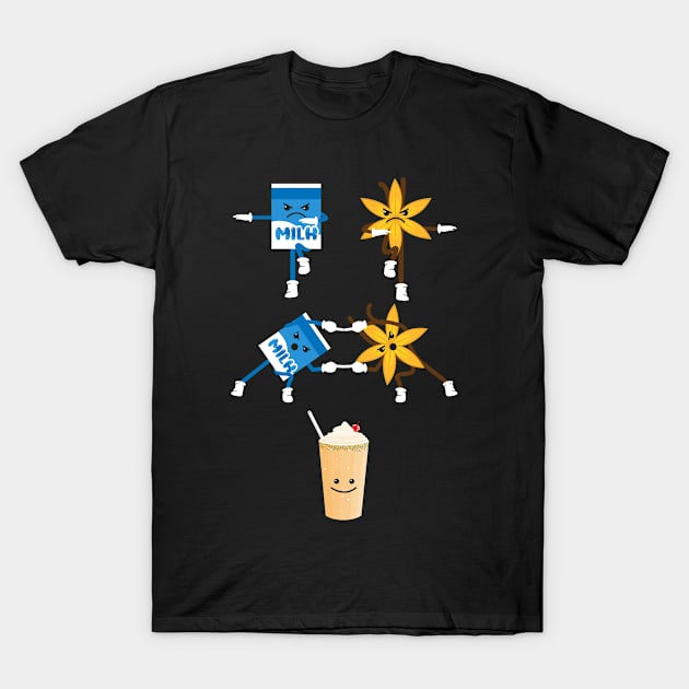 Vanilla, Milk, Milkshake, Fusion, Shake, Creamy, Fun T-Shirt by Strohalm